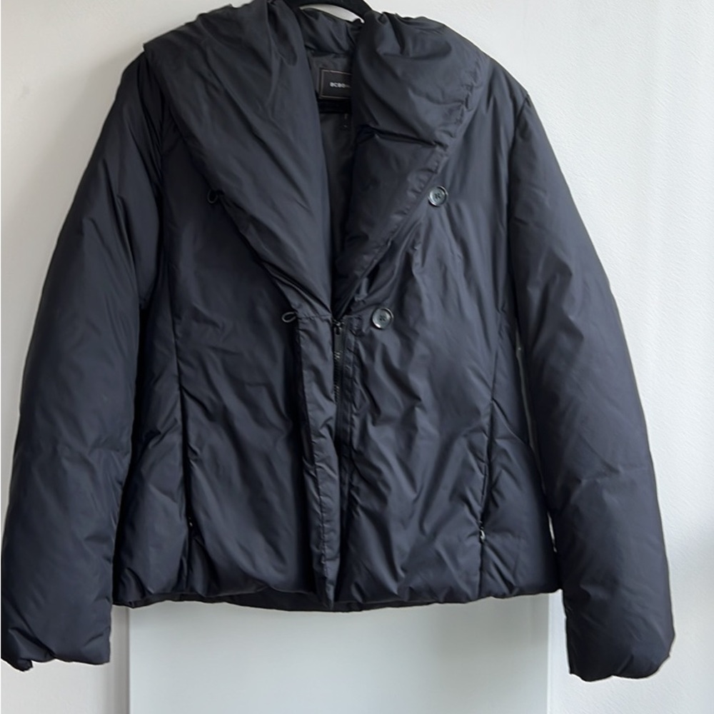 Womens BCBG Navy Puffer